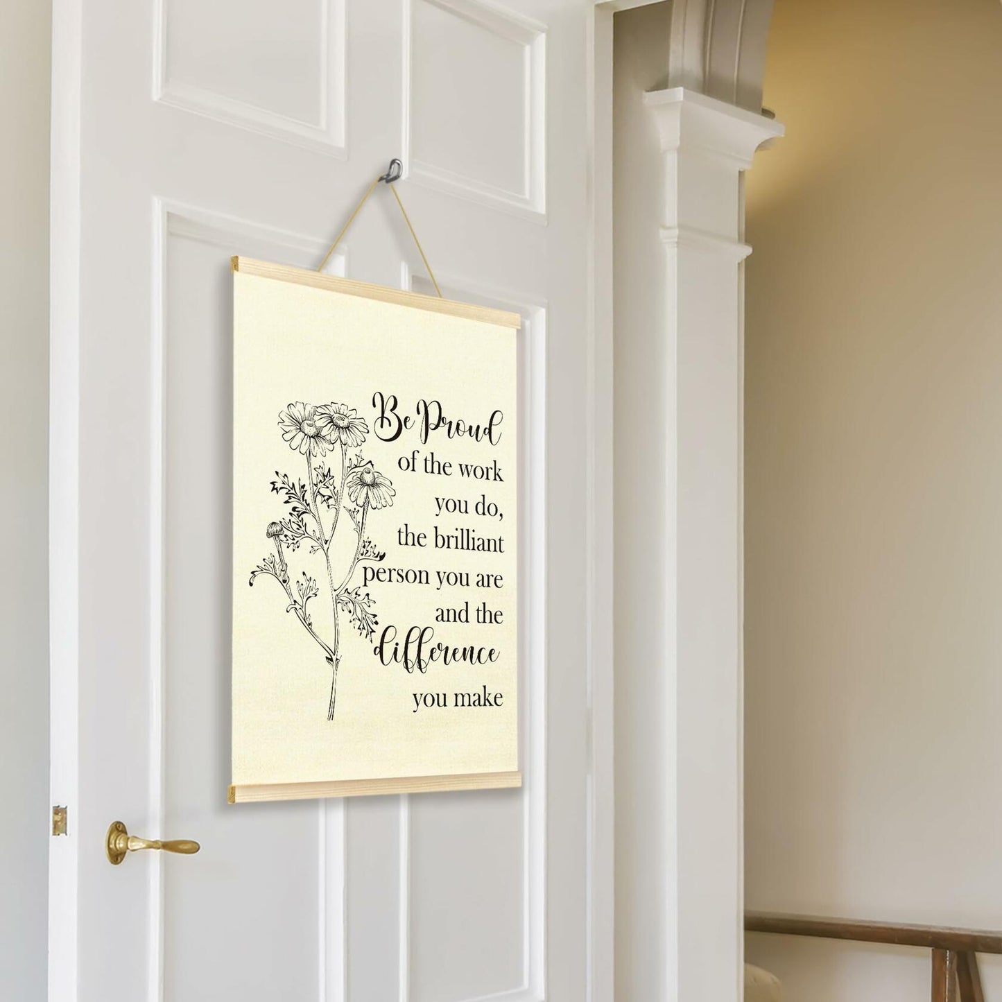 TAEDIN Mental Health Wall Art Poster Hanger Frame 12x16 White Wood
