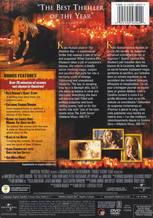 [Like New] The Skeleton Key Widescreen Edition DVD Mystery Thriller Kate Hudson UNI
