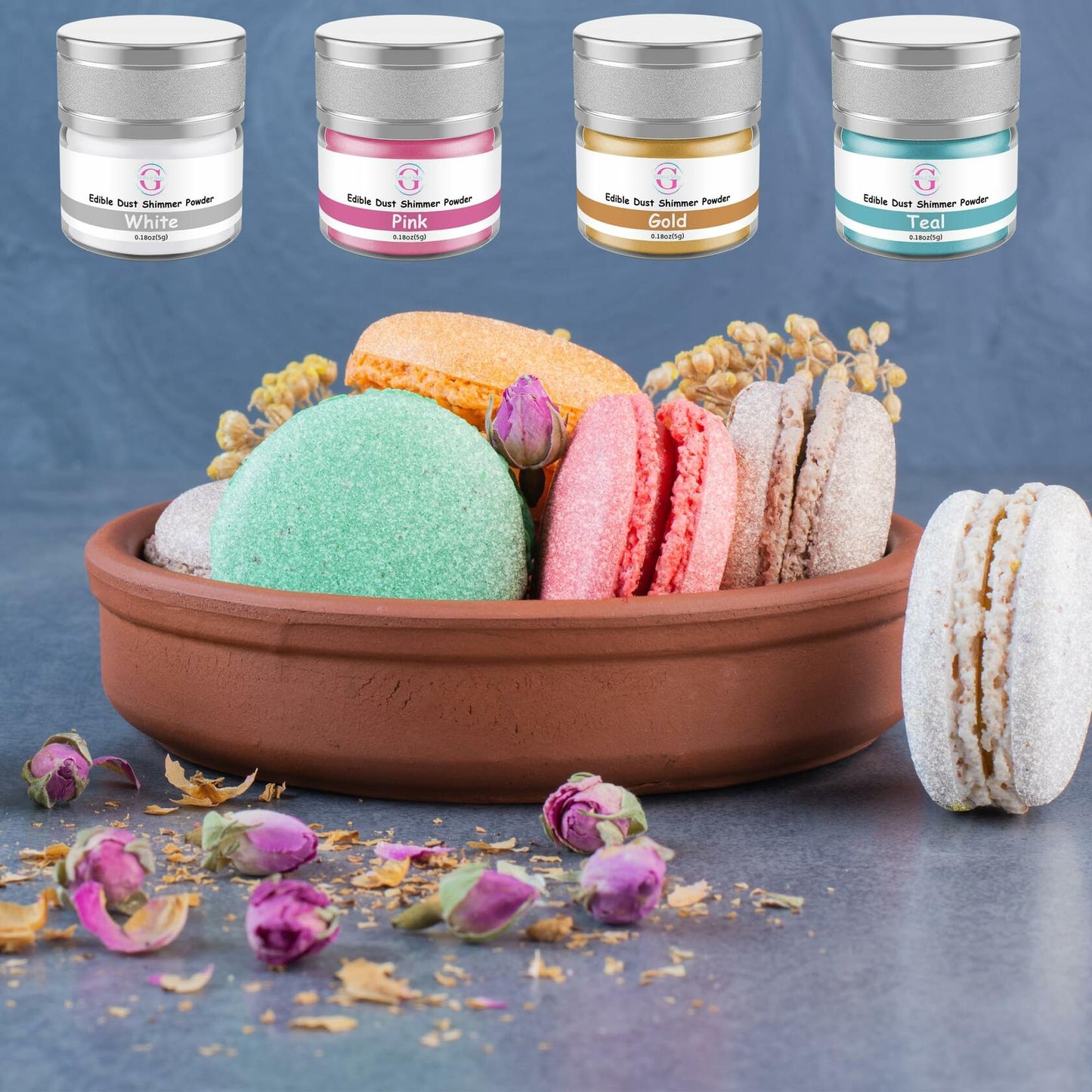 Glitter & Glitz Edible Drink Glitter Luster Dust Blue 5g Cocktail Baking