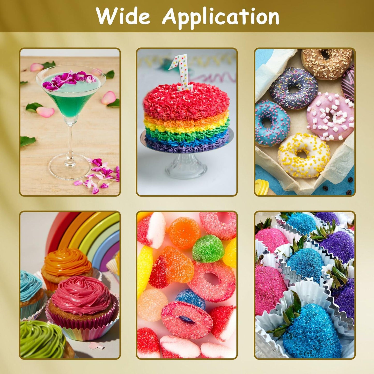 Glitter & Glitz Edible Drink Glitter Luster Dust Blue 5g Cocktail Baking