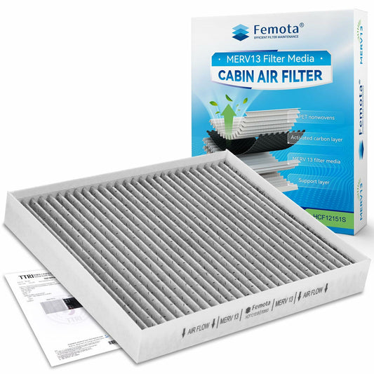 Femota MERV 13 Cabin Air Filter Activated Carbon CF12151 Hyundai Sonata 2015-19