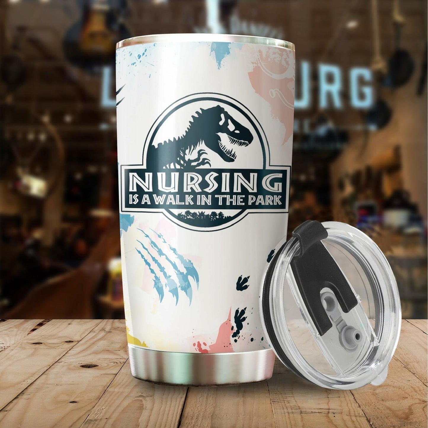 WOOKOO Nurse Tumbler 20oz Stainless Steel Holiday Gift 1 Count