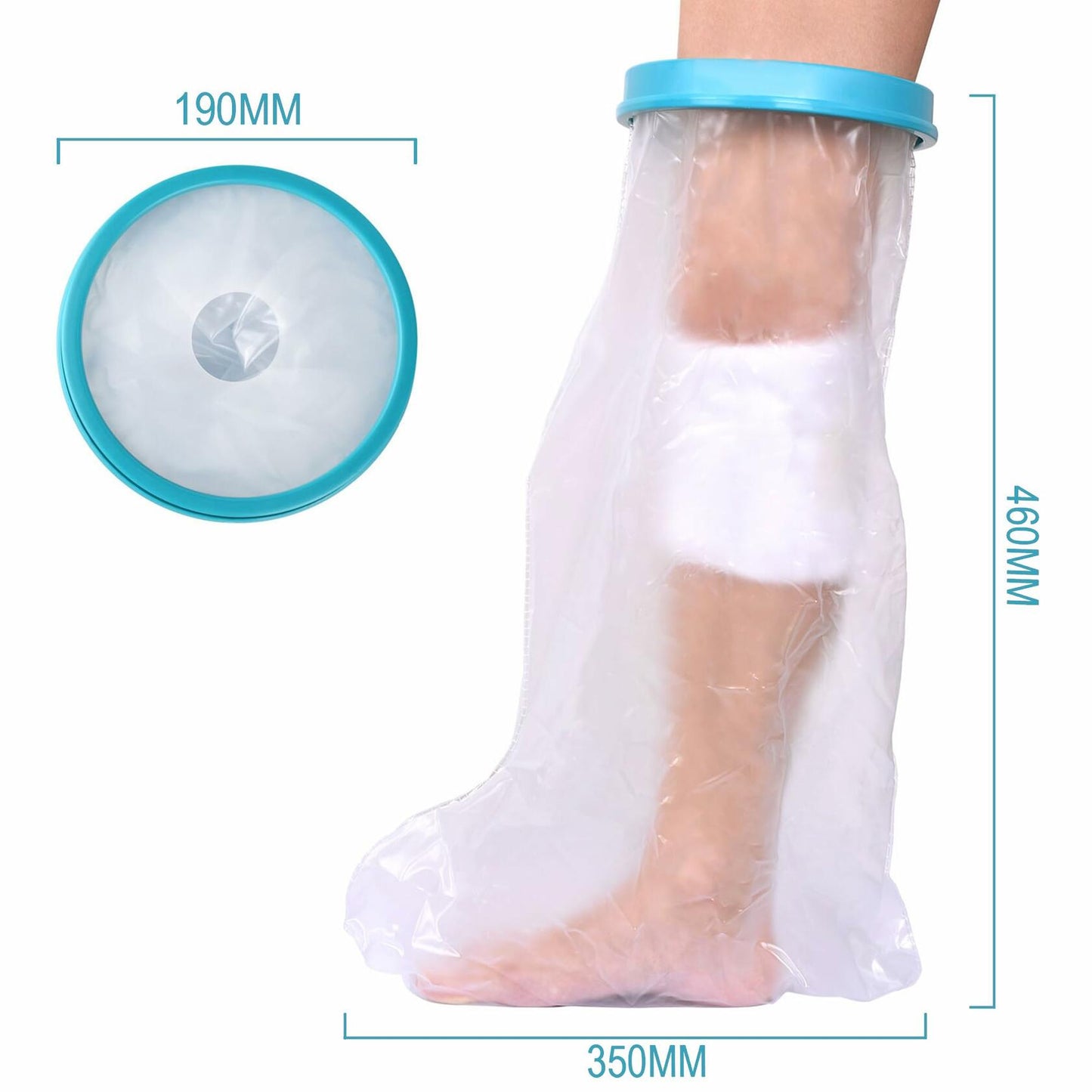 QBYVQQN Kids Cast Cover Waterproof Lower Leg Protector Soft Seal Shower