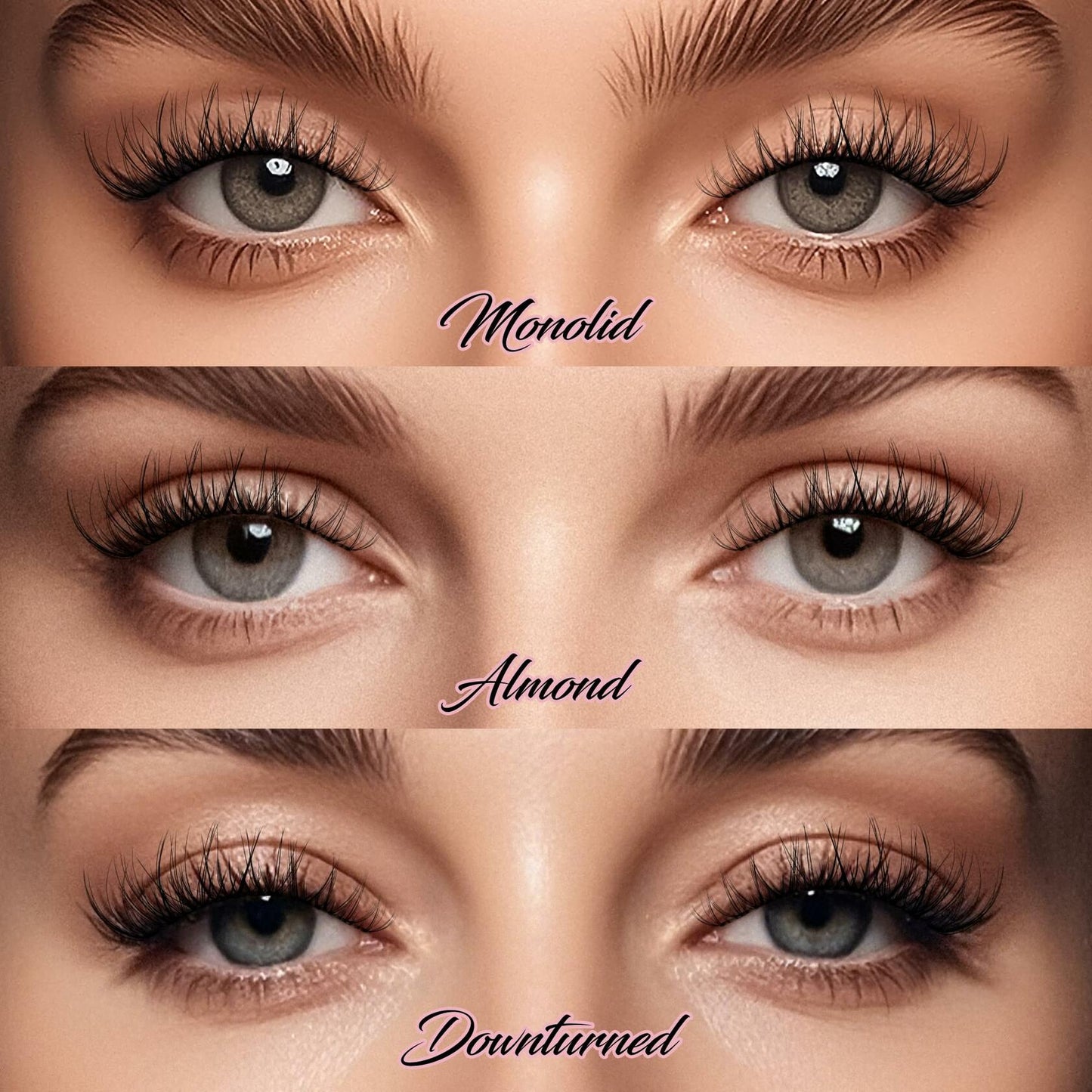 Bepholan 3 Pair 3D Faux Mink False Eyelashes Natural Look Soft Band M11