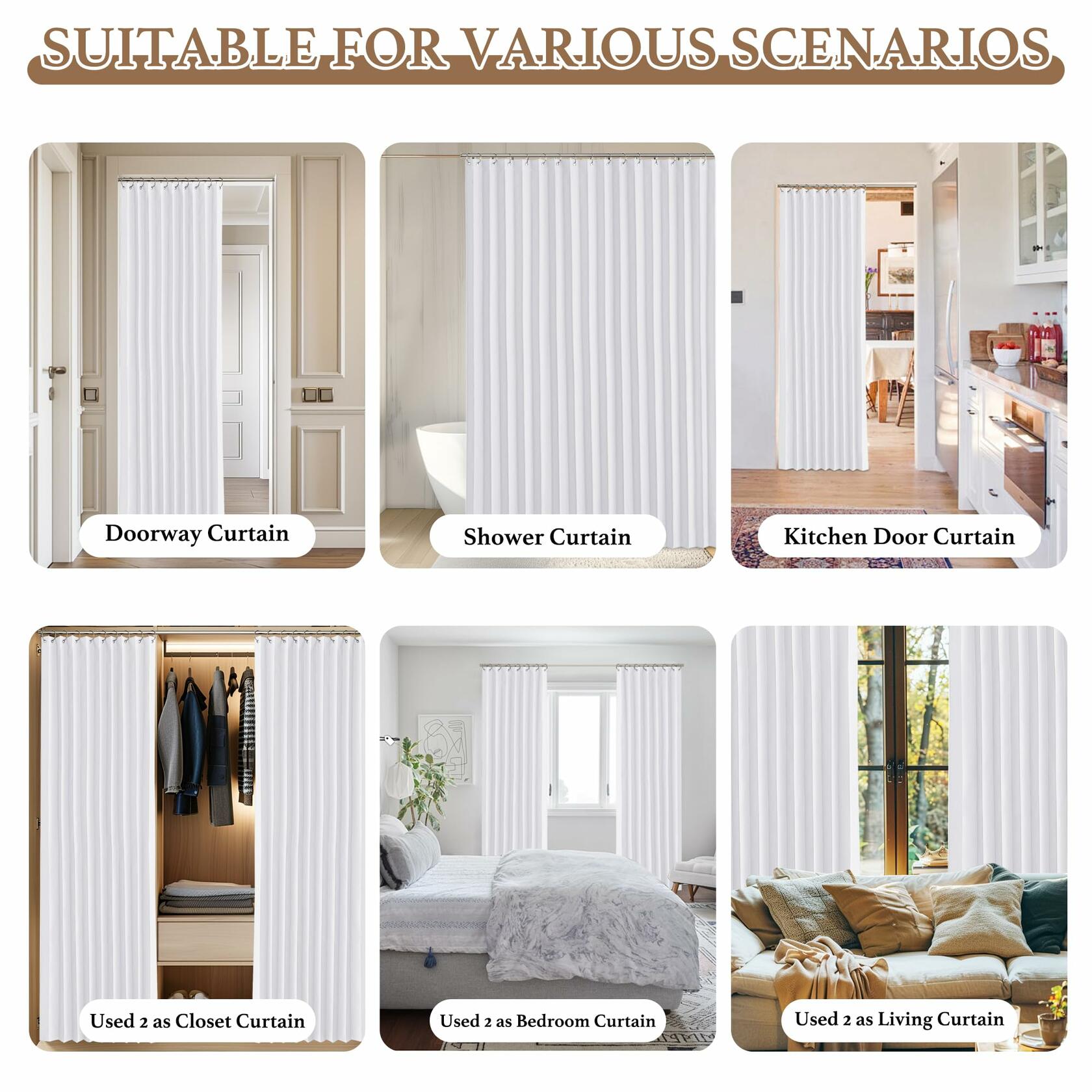 StangH Thermal Insulated Accordion Curtain W50xL80 Pure White 1 Panel