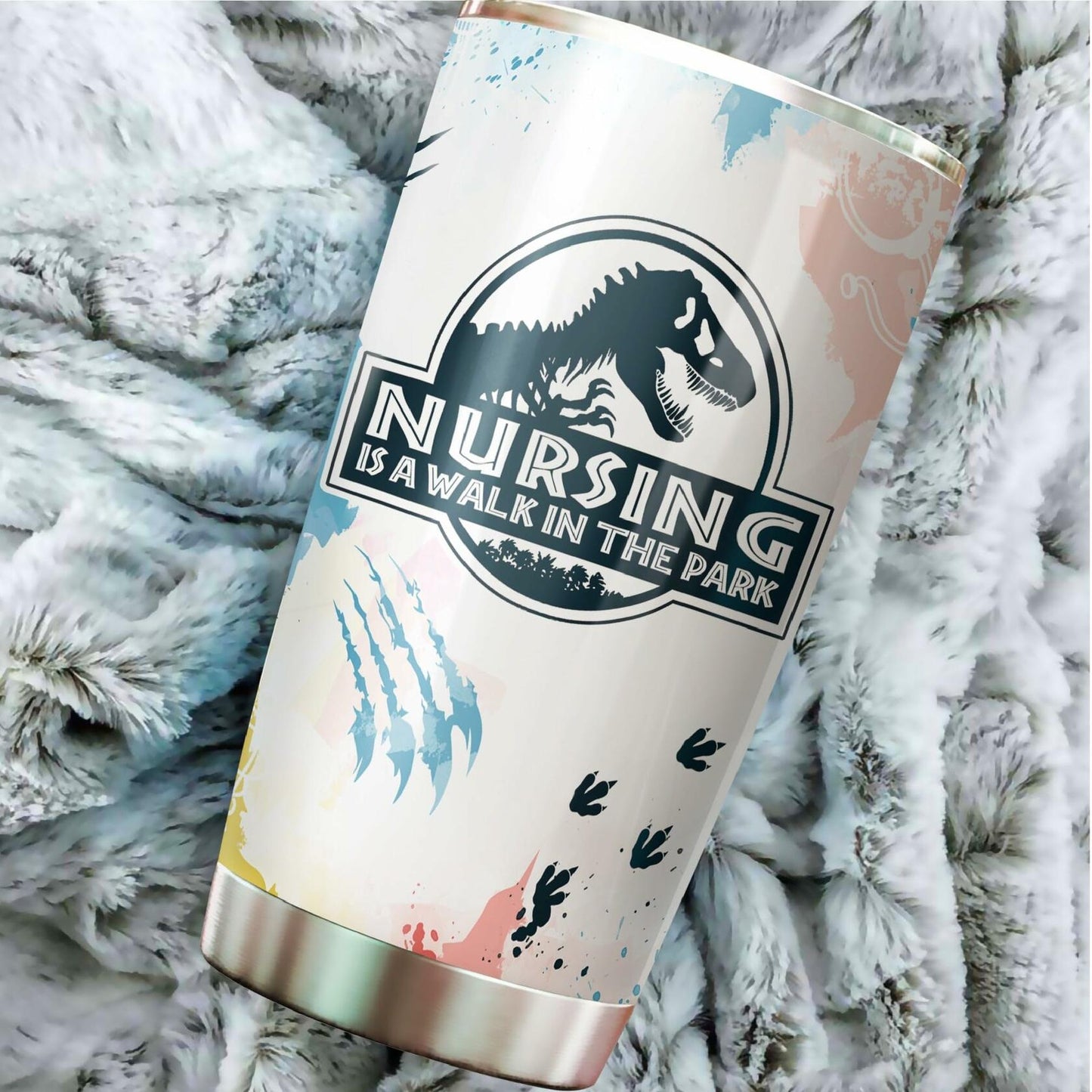 WOOKOO Nurse Tumbler 20oz Stainless Steel Holiday Gift 1 Count