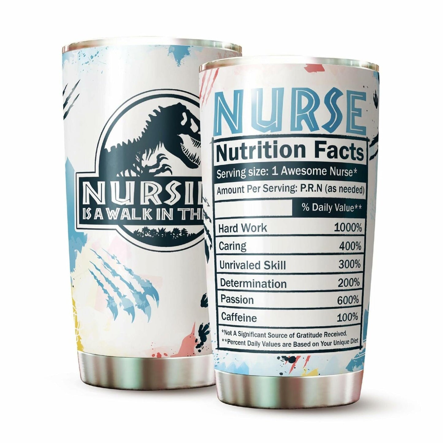 WOOKOO Nurse Tumbler 20oz Stainless Steel Holiday Gift 1 Count