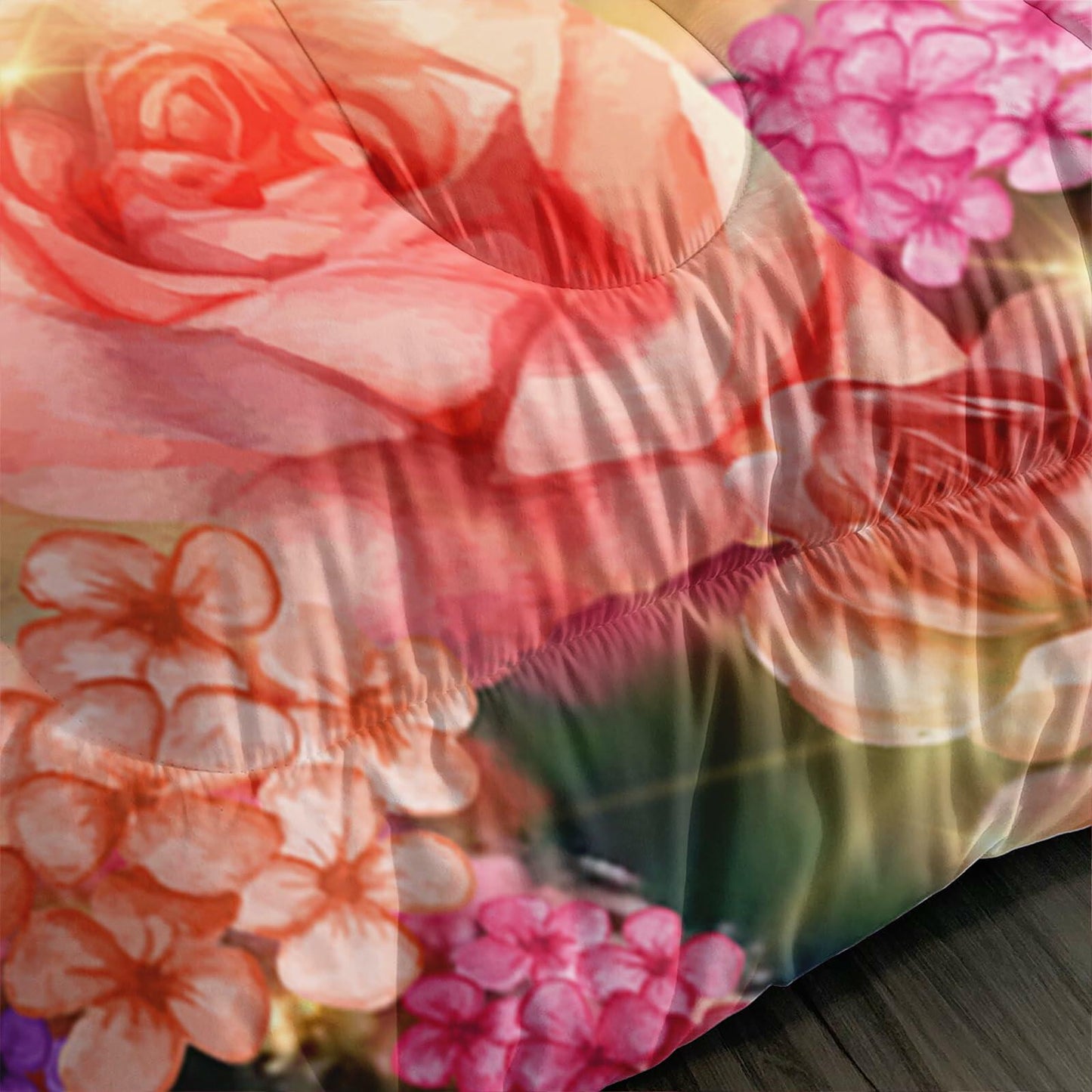 Ntlfup Unicorn Twin Bedding Set Pink Rainbow Comforter with 2 Pillowcases