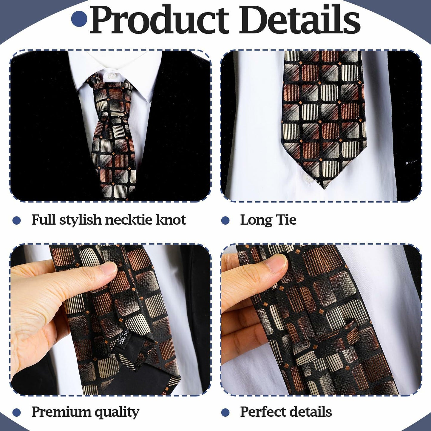 Yearntown Halloween Bald Man Costume Set Brown Wig Bald Cap Gloves One Size