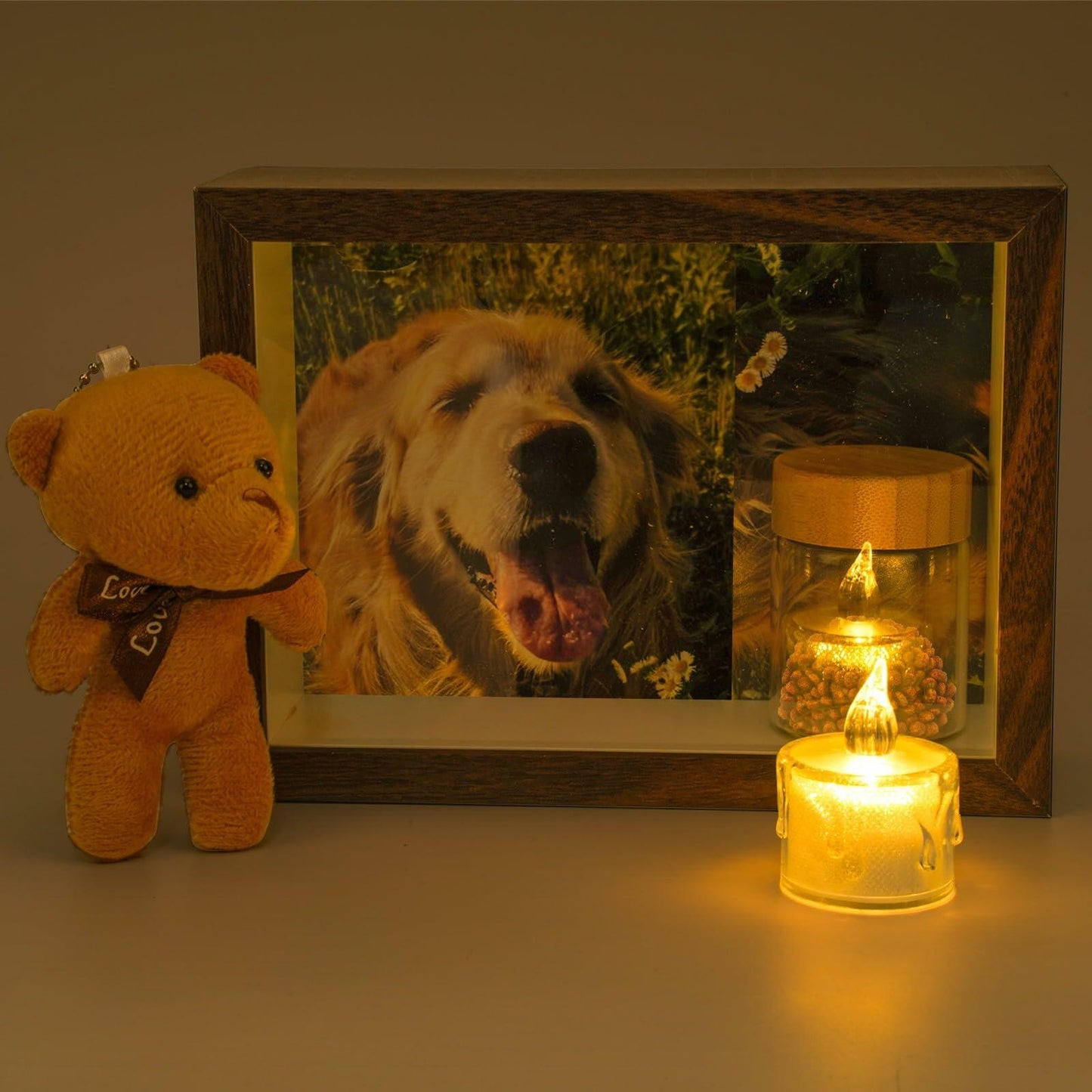 Sognotoy Wooden Dog Memorial Picture Frame 7x5 Sympathy Gift