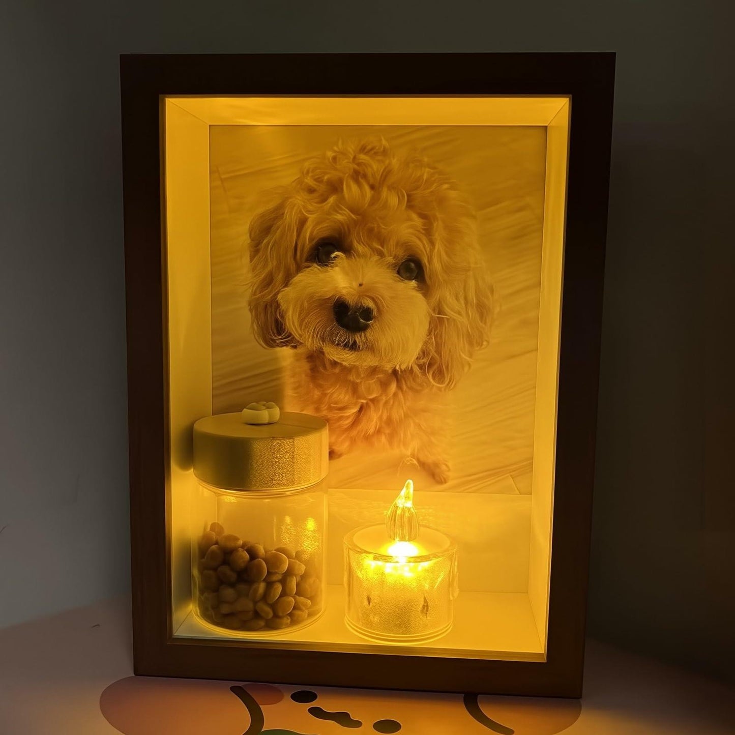 Sognotoy Wooden Dog Memorial Picture Frame 7x5 Sympathy Gift
