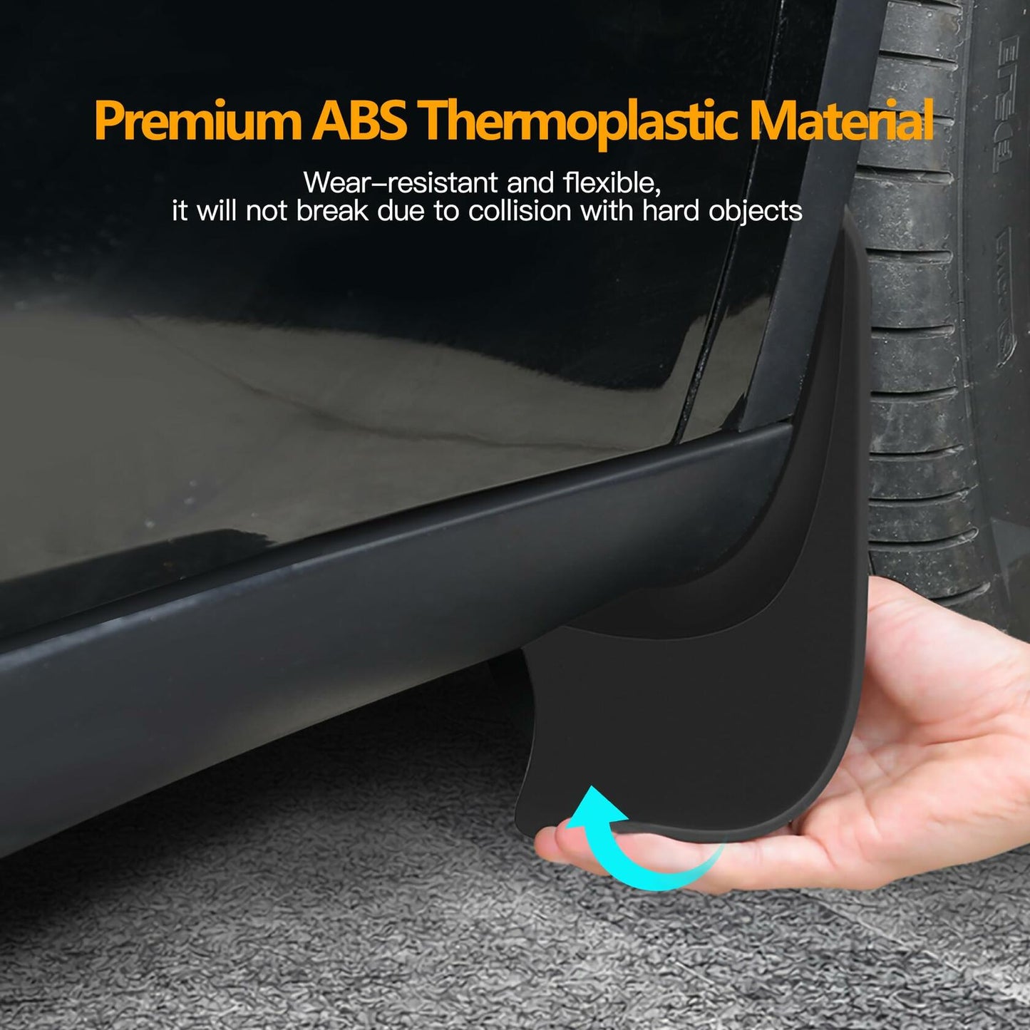 HSB Tesla Model Y Mud Flaps Splash Guards Black 2020-2024