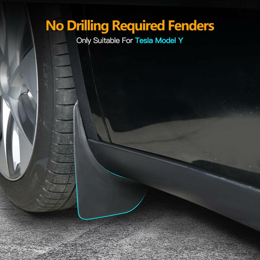 HSB Tesla Model Y Mud Flaps Splash Guards Black 2020-2024
