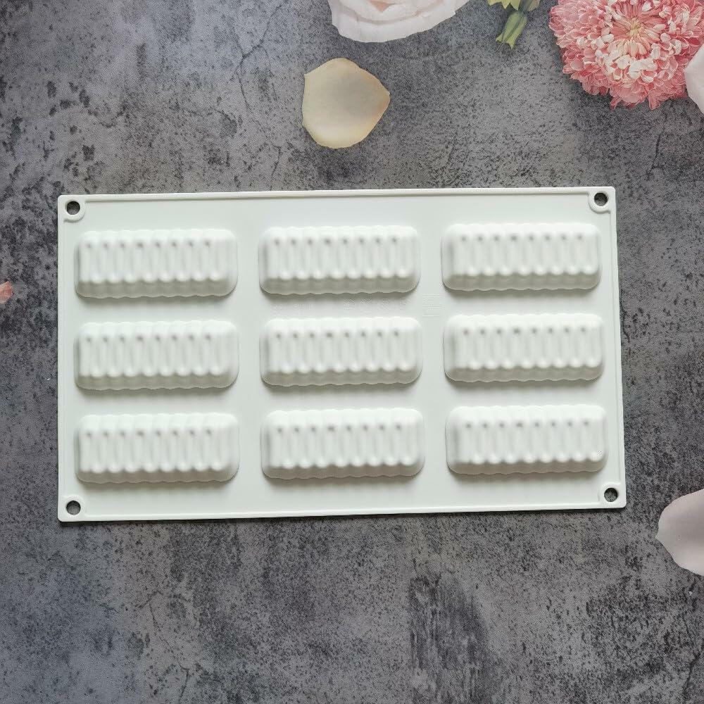 mostsom Silicone Mold Flower Shape Cake Soap Pastry Chocolate Tray Long Wave