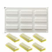 mostsom Silicone Mold Flower Shape Cake Soap Pastry Chocolate Tray Long Wave