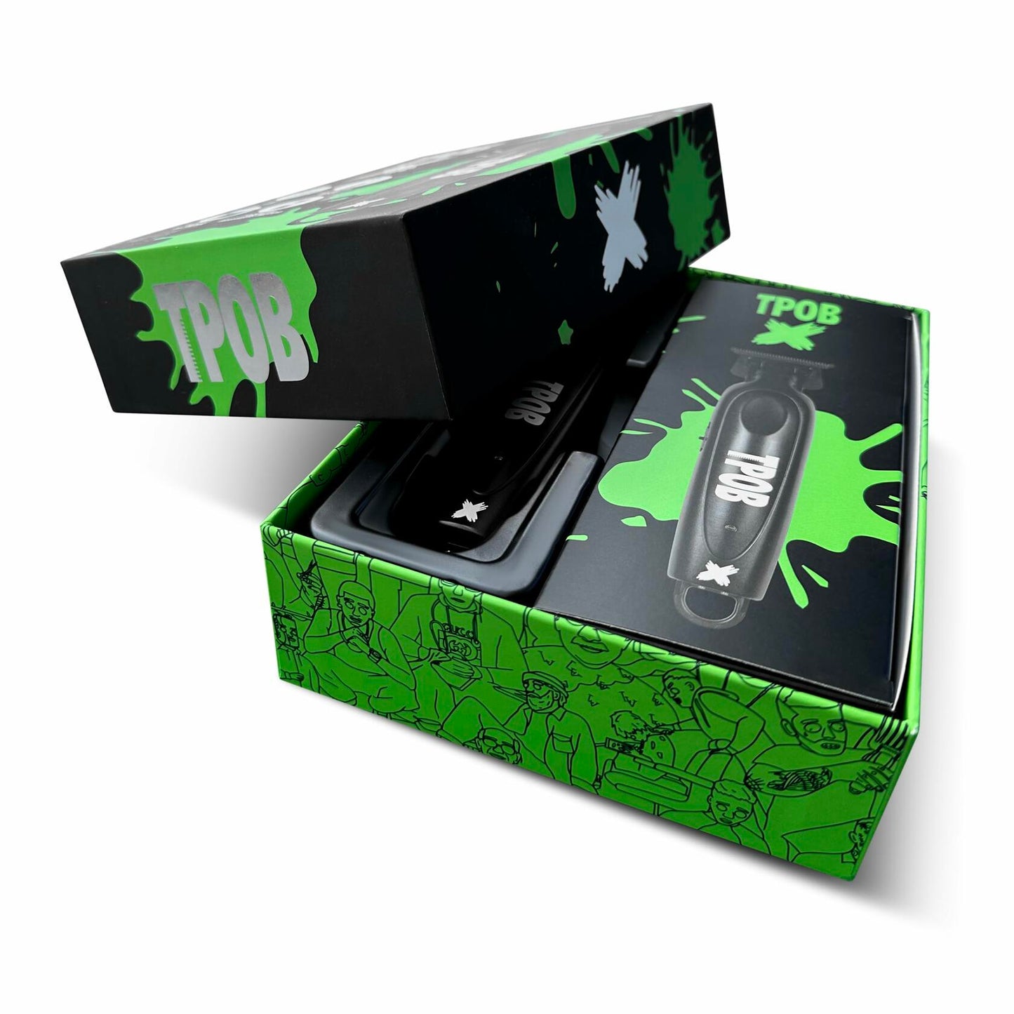 TPOB Digital Brushless 7200rpm Hair Trimmer Cordless Psycho Zero Black