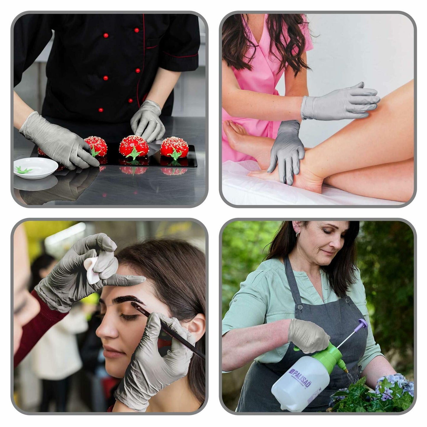 WECARE Chrome Disposable Nitrile Gloves 200 Pack Blue Medium