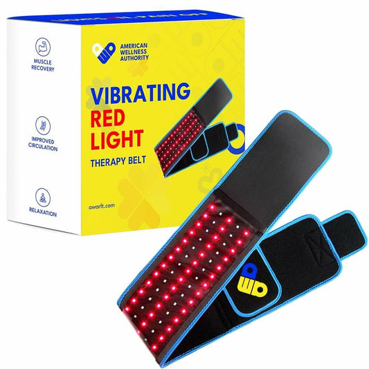 American Wellness Authority Red Light Therapy Infrared Heating Pad 105 LEDs Belt