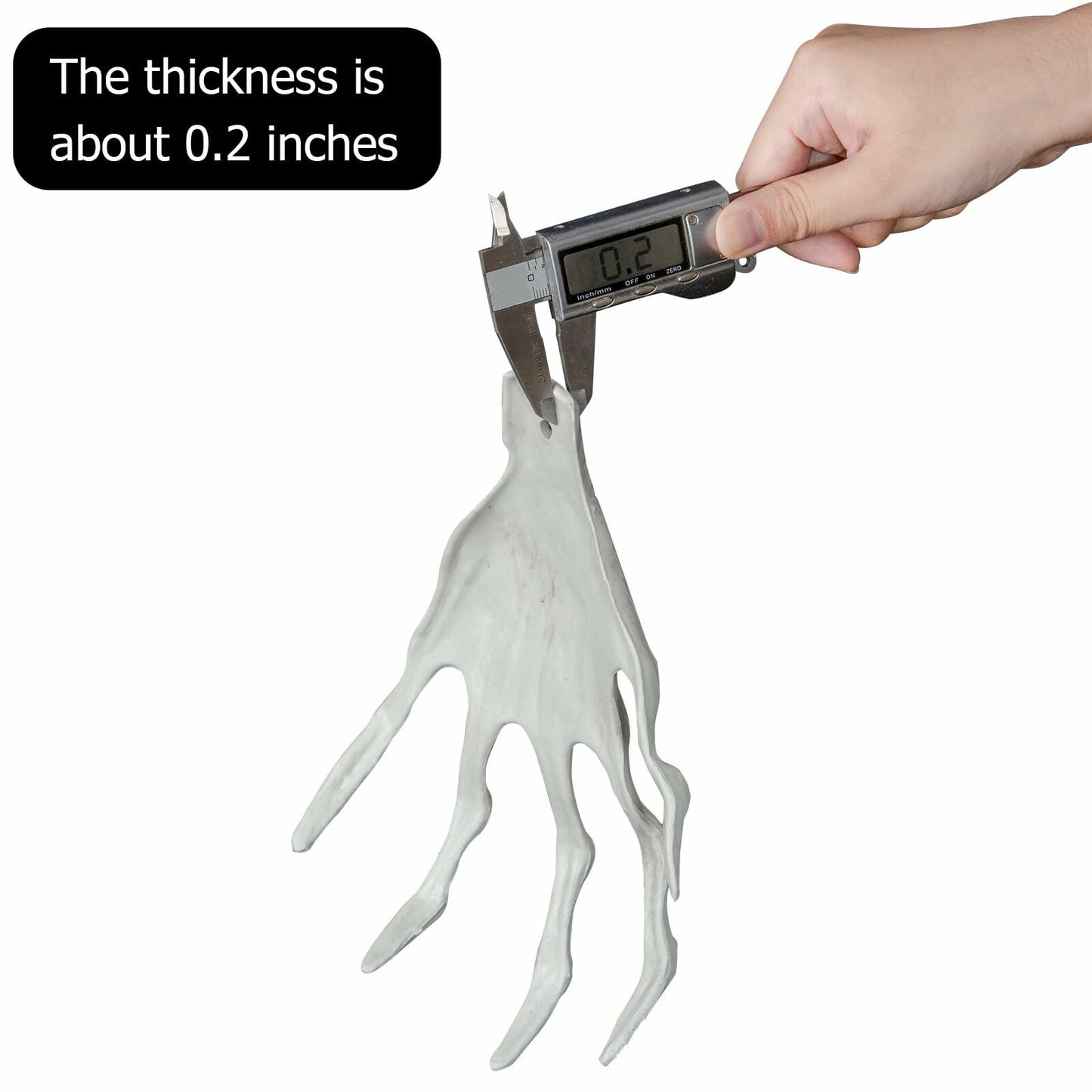 XONOR Halloween Witch Skeleton Hands 1 Pair Plastic Scary Decor