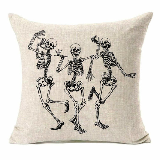 MFGNEH Halloween Ghost Pillow Cover 18x18 inch Rustic Cartoon Polyester