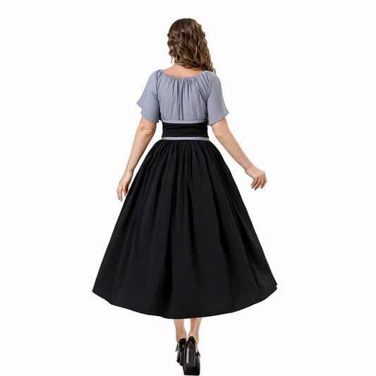 YTWS Renaissance Viking Costume for Women Medieval Outfit Mix Colors L/XL