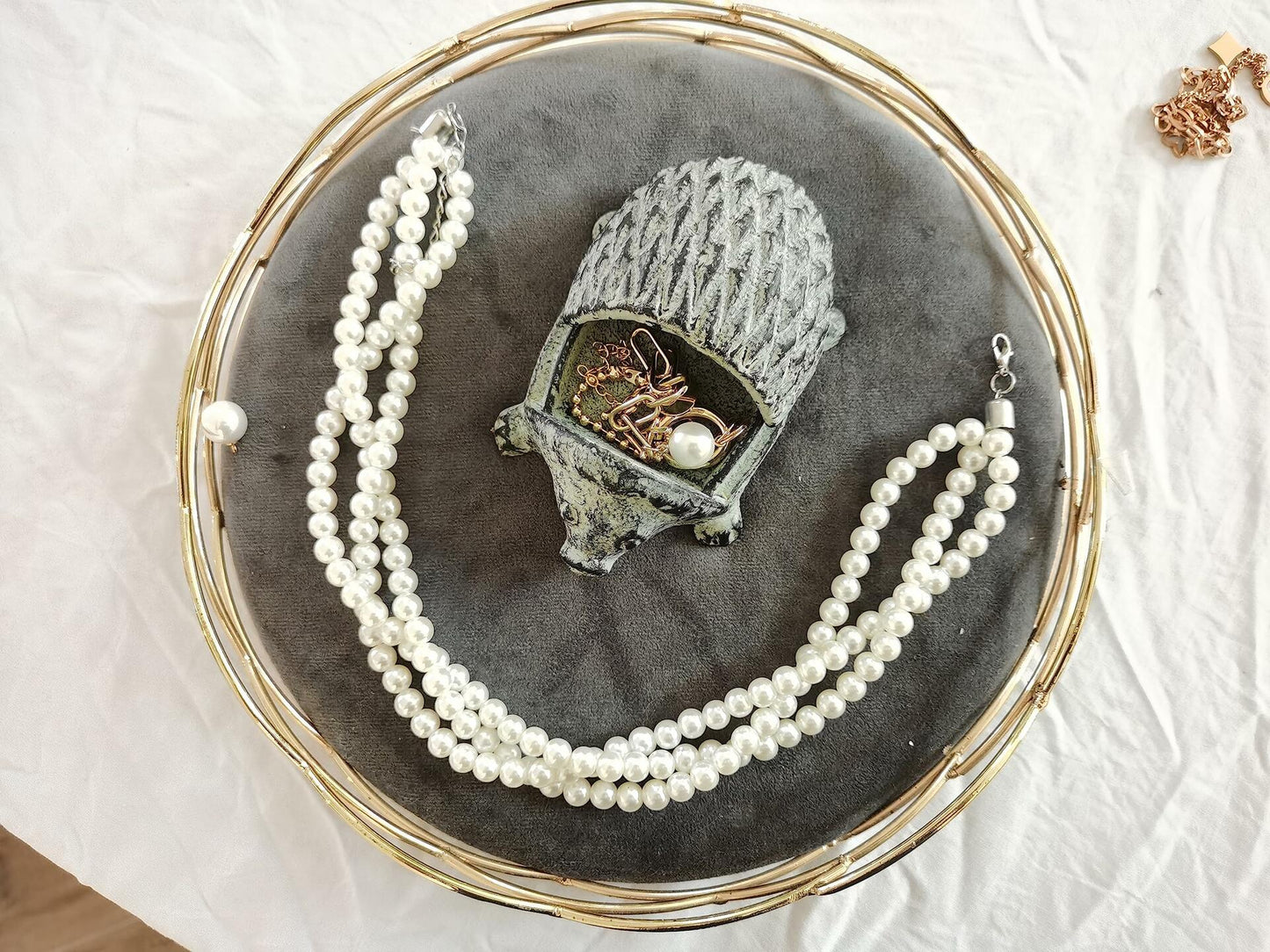 BSTWISH Iron Hedgehog Key Hider Outdoor Garden Decoration Gray