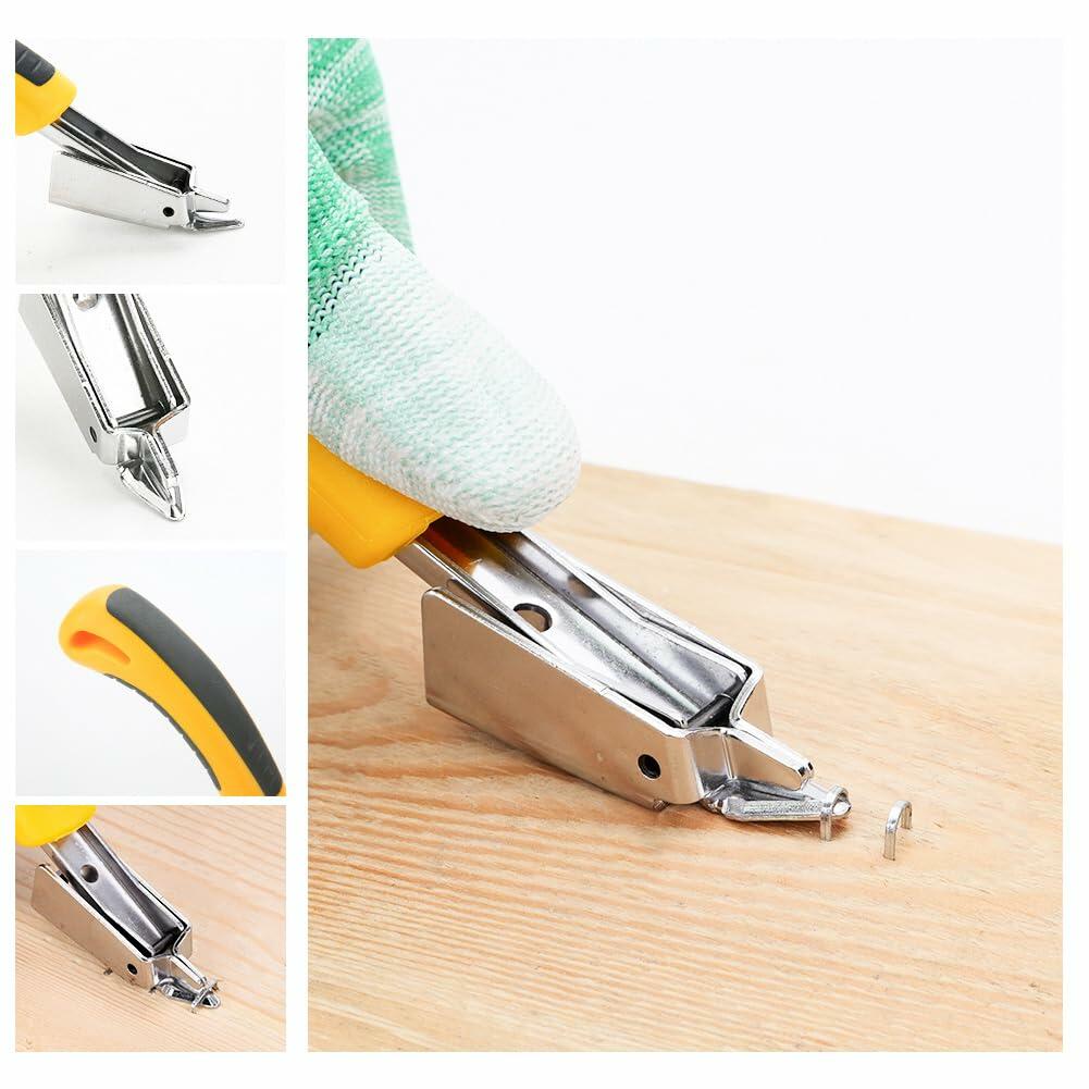 [Like New] QUQITONG Heavy Duty 3-in-1 Staple Gun Power Adjust No-Jam Green 2100 Staples