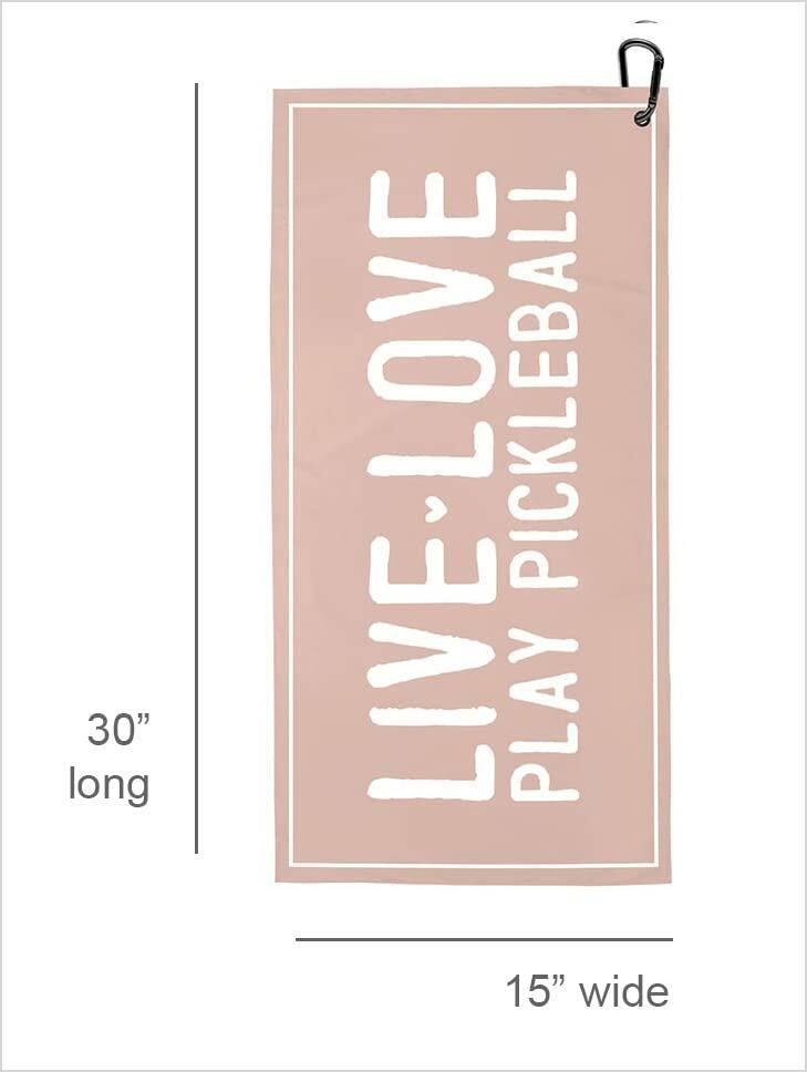 Santa Barbara Design Studio Microfiber Sport Towel 30x15 Live Love Play