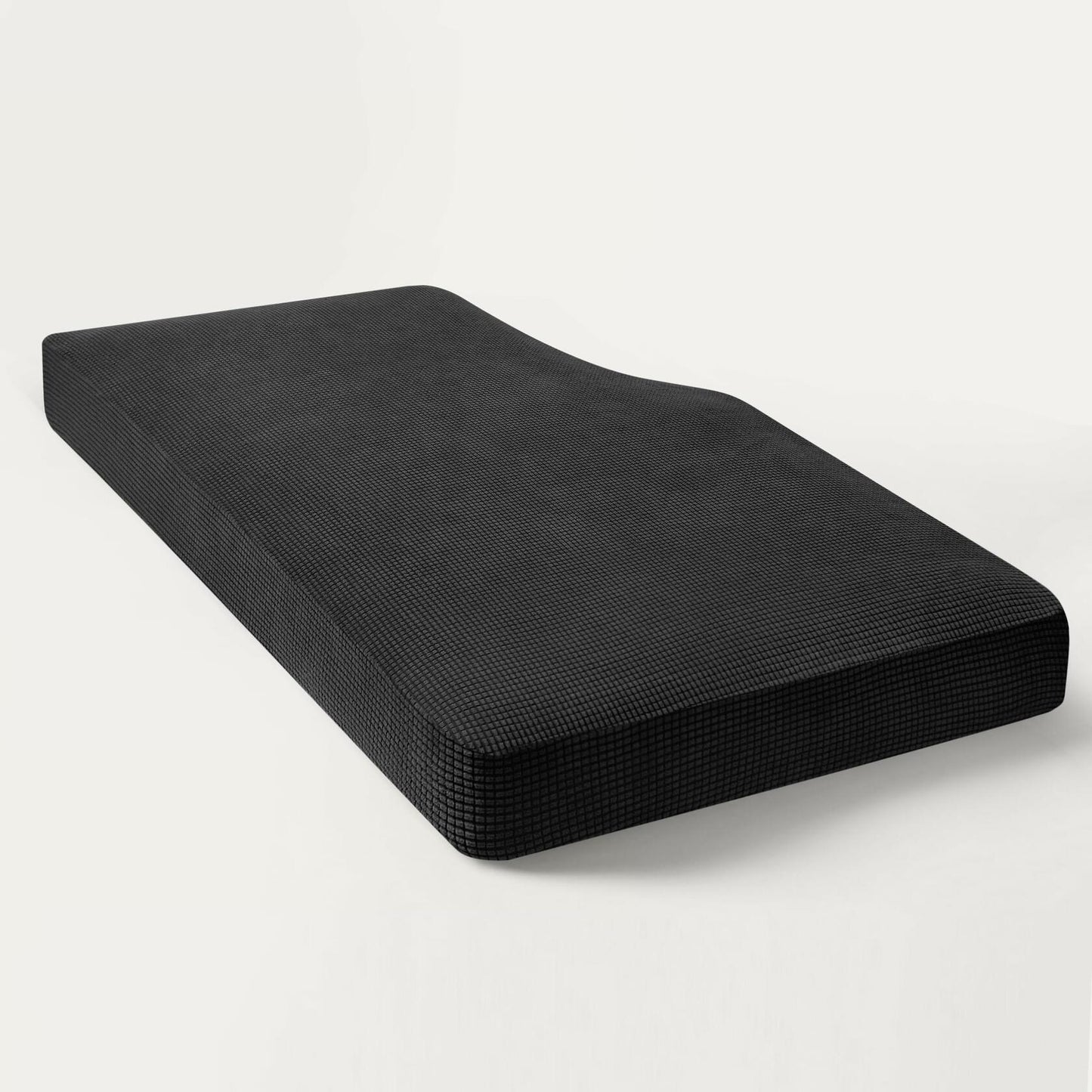 Hokway Stretch Chaise Cover Reversible Sofa Cushion Protector Black