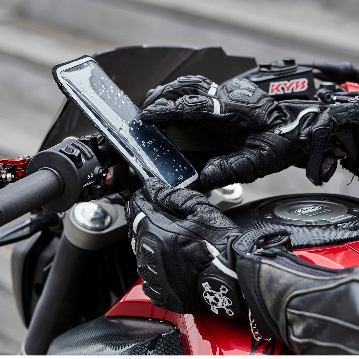 Shapeheart Magnetic Motorcycle Phone Holder Waterproof 360° Handlebar 2XL