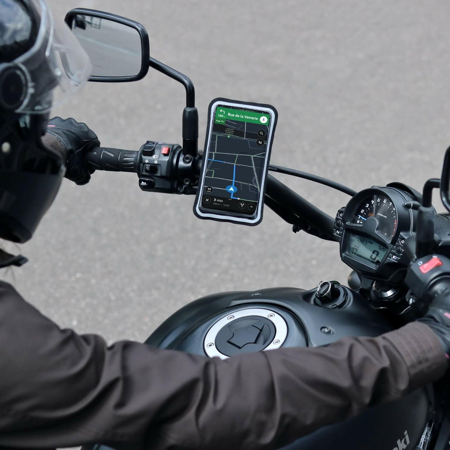 Shapeheart Magnetic Motorcycle Phone Holder Waterproof 360° Handlebar 2XL