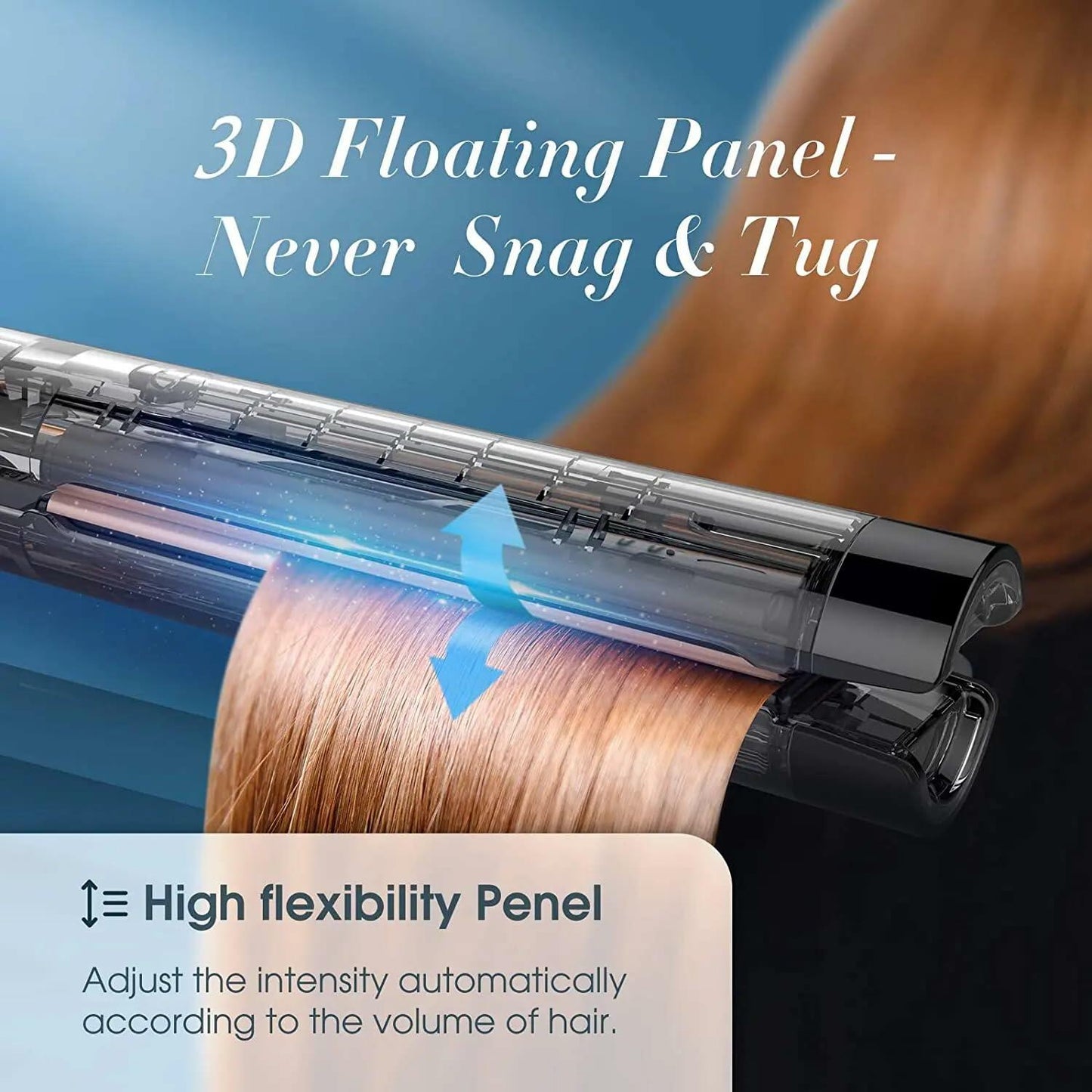 Generic Negative Ion Flat Iron Hair Straightener Curler Ceramic Plates Black 1in