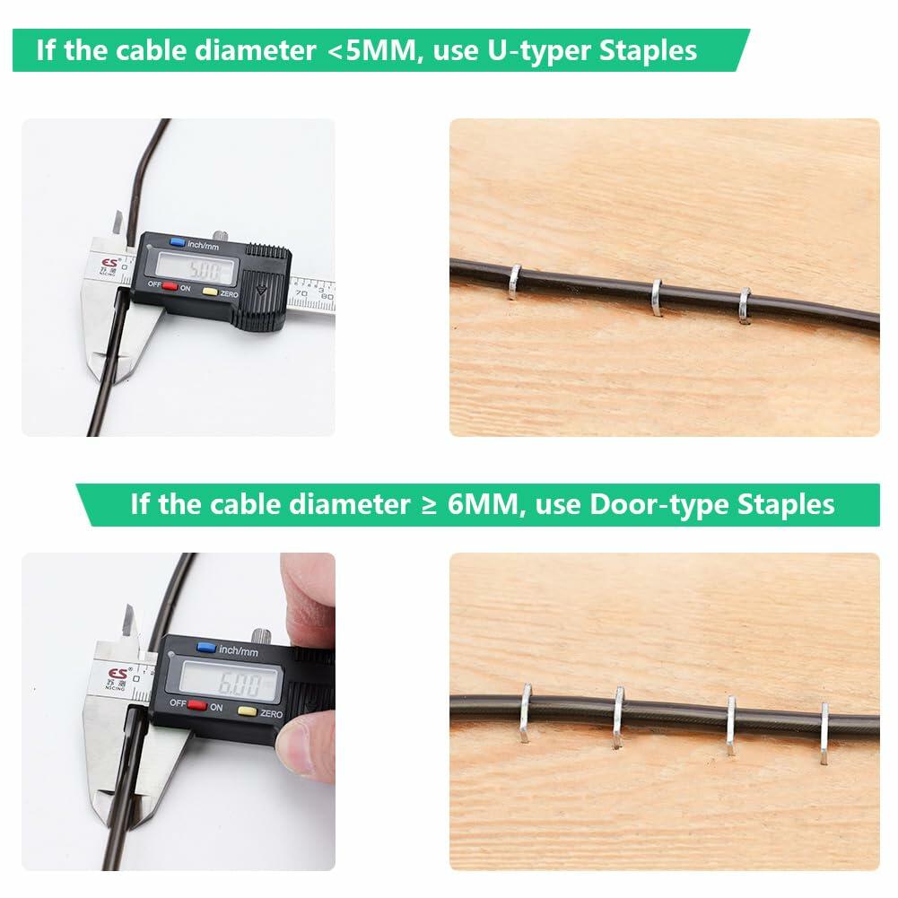 [Like New] QUQITONG Heavy Duty 3-in-1 Staple Gun Power Adjust No-Jam Green 2100 Staples