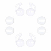 JNSA Ear Tips & Sports Hooks for AirPods Super Thin Charging-Friendly White
