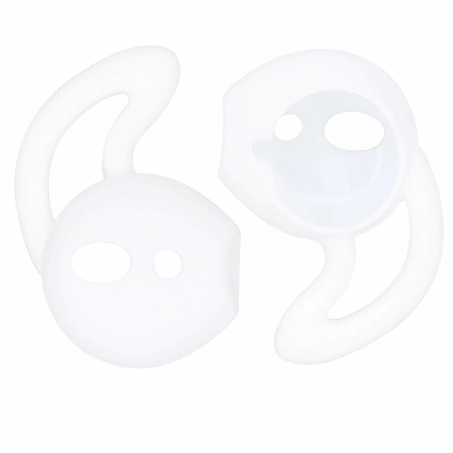 JNSA Ear Tips & Sports Hooks for AirPods Super Thin Charging-Friendly White