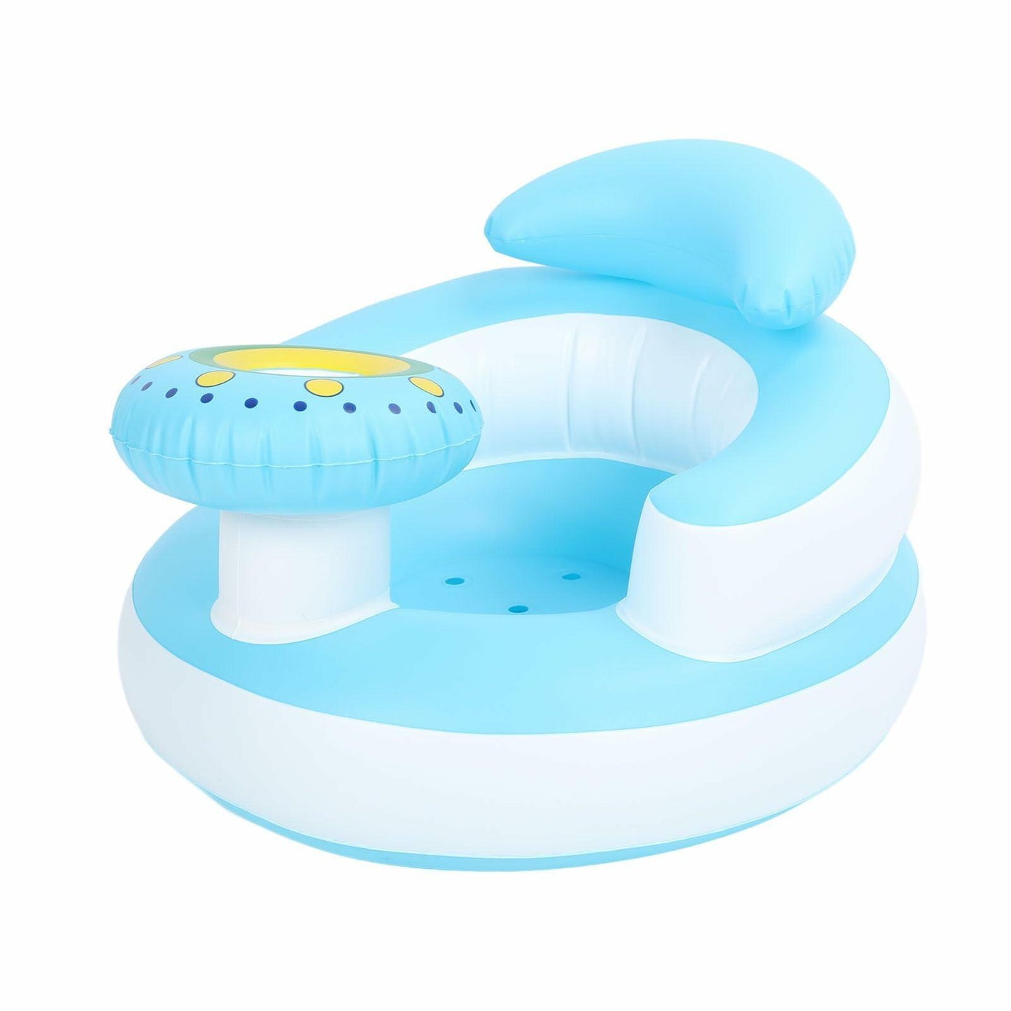 Goofyguru Inflatable Baby Support Chair with Built-in Air Pump Blue