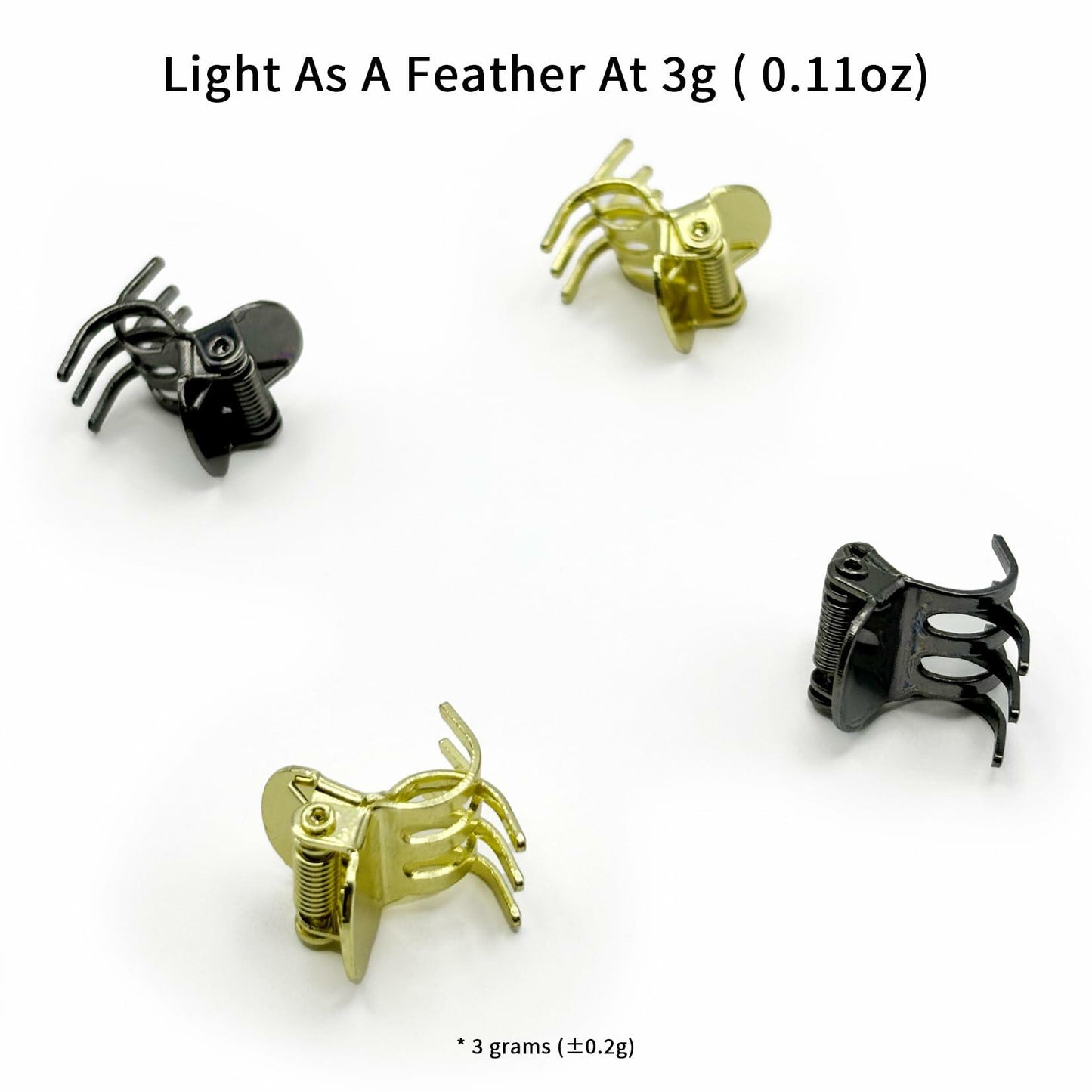 EleOnate Gold Bow Hair Claw Clip Medium Metal Pearls for Women