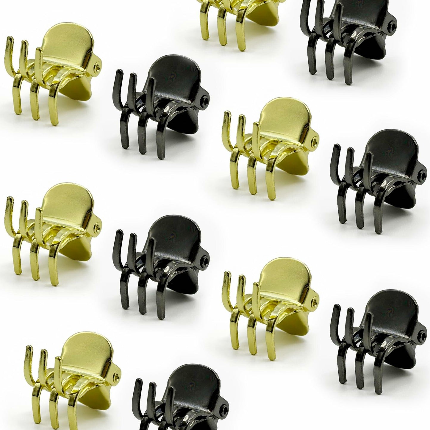 EleOnate Gold Bow Hair Claw Clip Medium Metal Pearls for Women