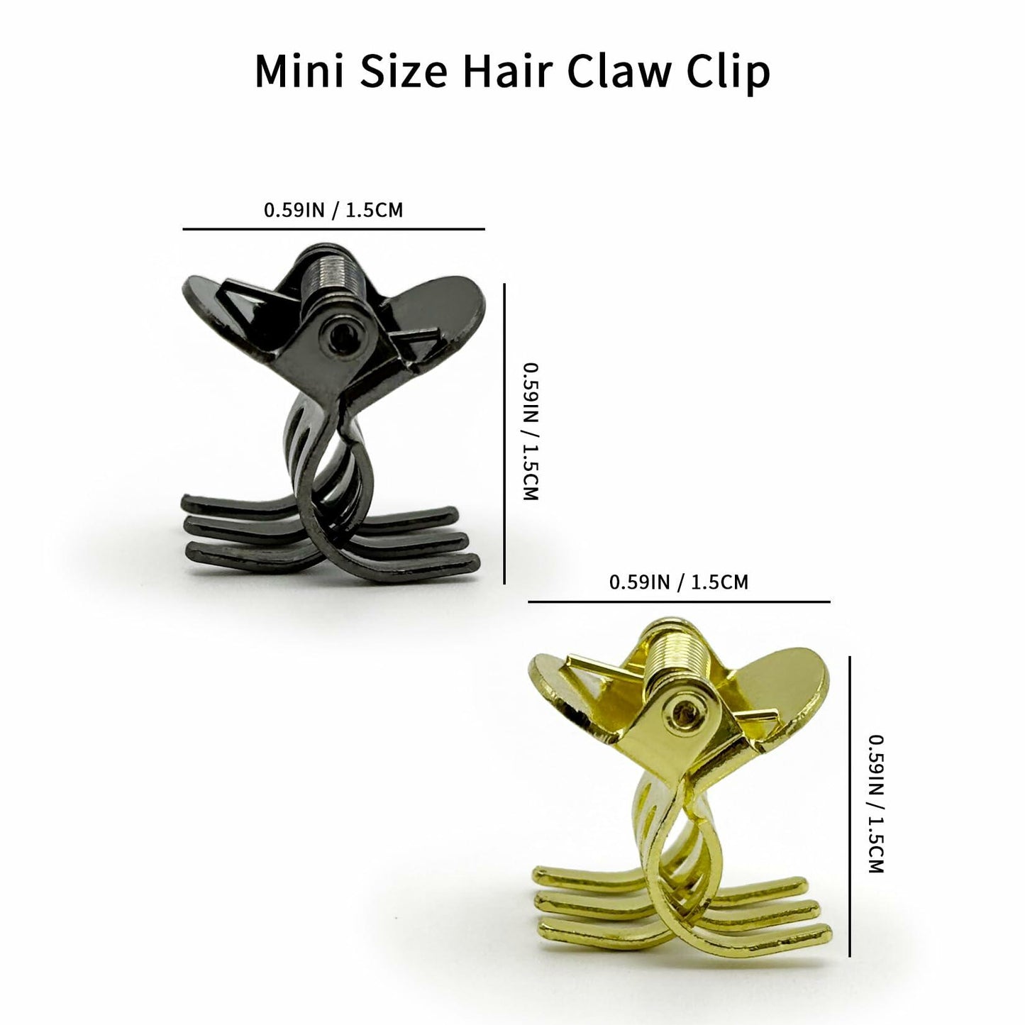 EleOnate Gold Bow Hair Claw Clip Medium Metal Pearls for Women