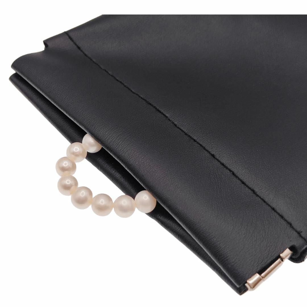 Ivosmart PU Leather Jewelry Travel Bag Organizer 4.7x4.7 Black