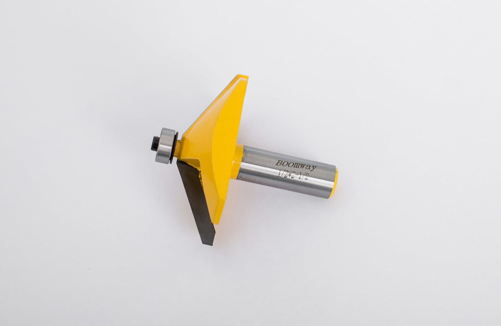 Boomway Chamfer Router Bit 60° Bevel Edge 9/16" Length 1/2" Shank