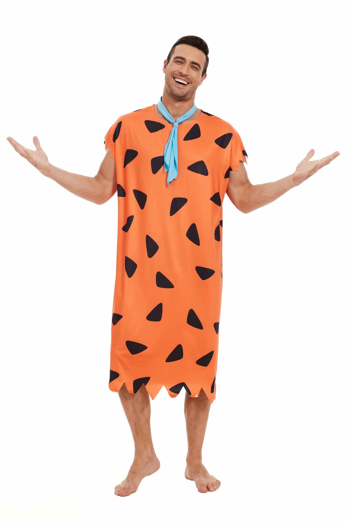 Waist Wow Halloween Adult Couple Costume Cosplay Party Orange Size XL