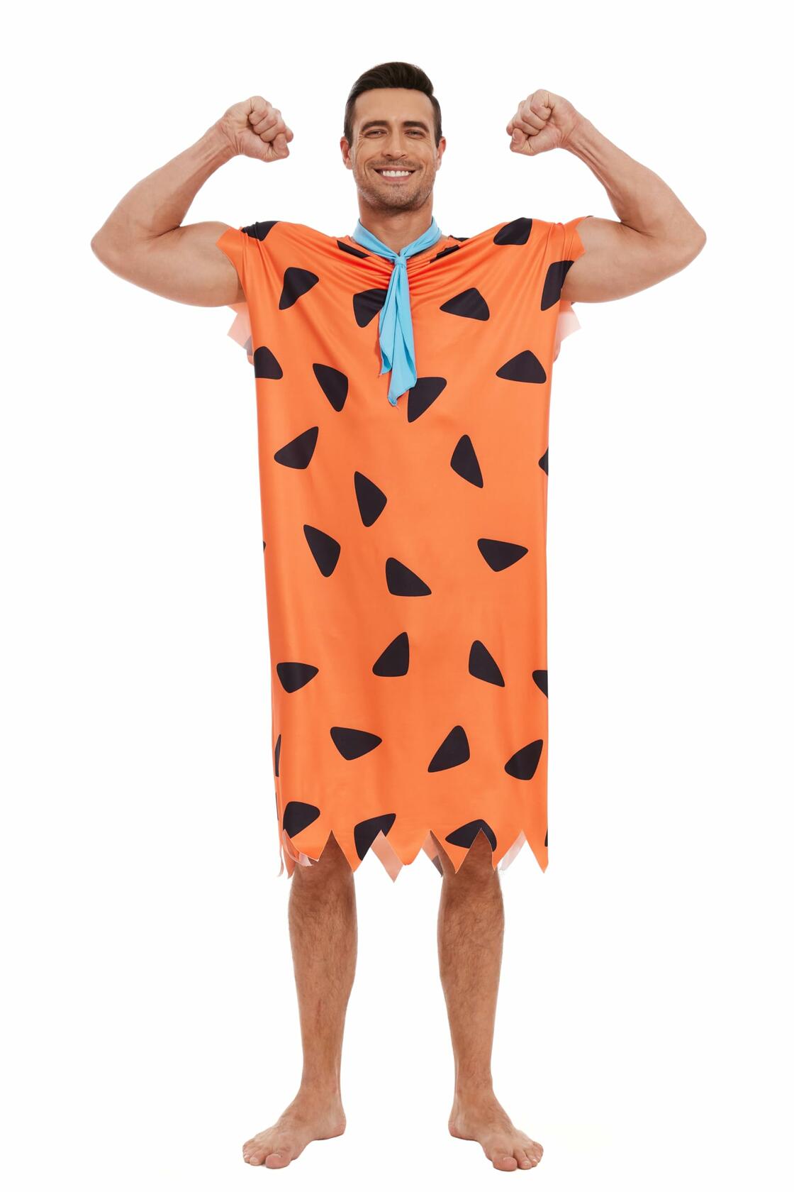 Waist Wow Halloween Adult Couple Costume Cosplay Party Orange Size XL