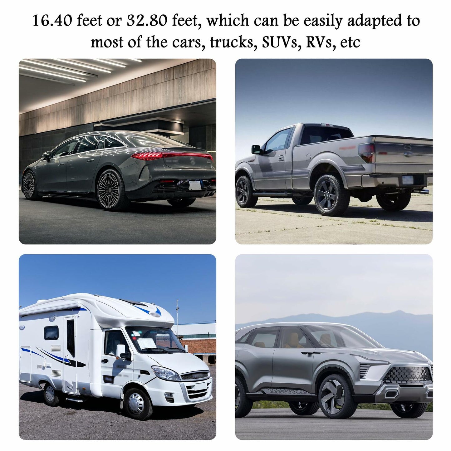 YGDMD 32.8Ft Upgrade Automotive Weather Stripping Thickened Rubber Self-Adhesive