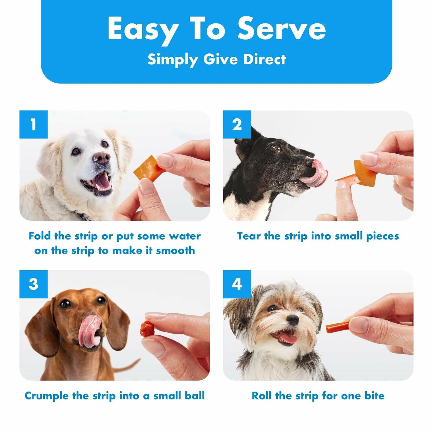 BestBy01/26 NeLM Dog Vitamins Multivitamin Eye Hip Joint Gut Dental 30 Strips