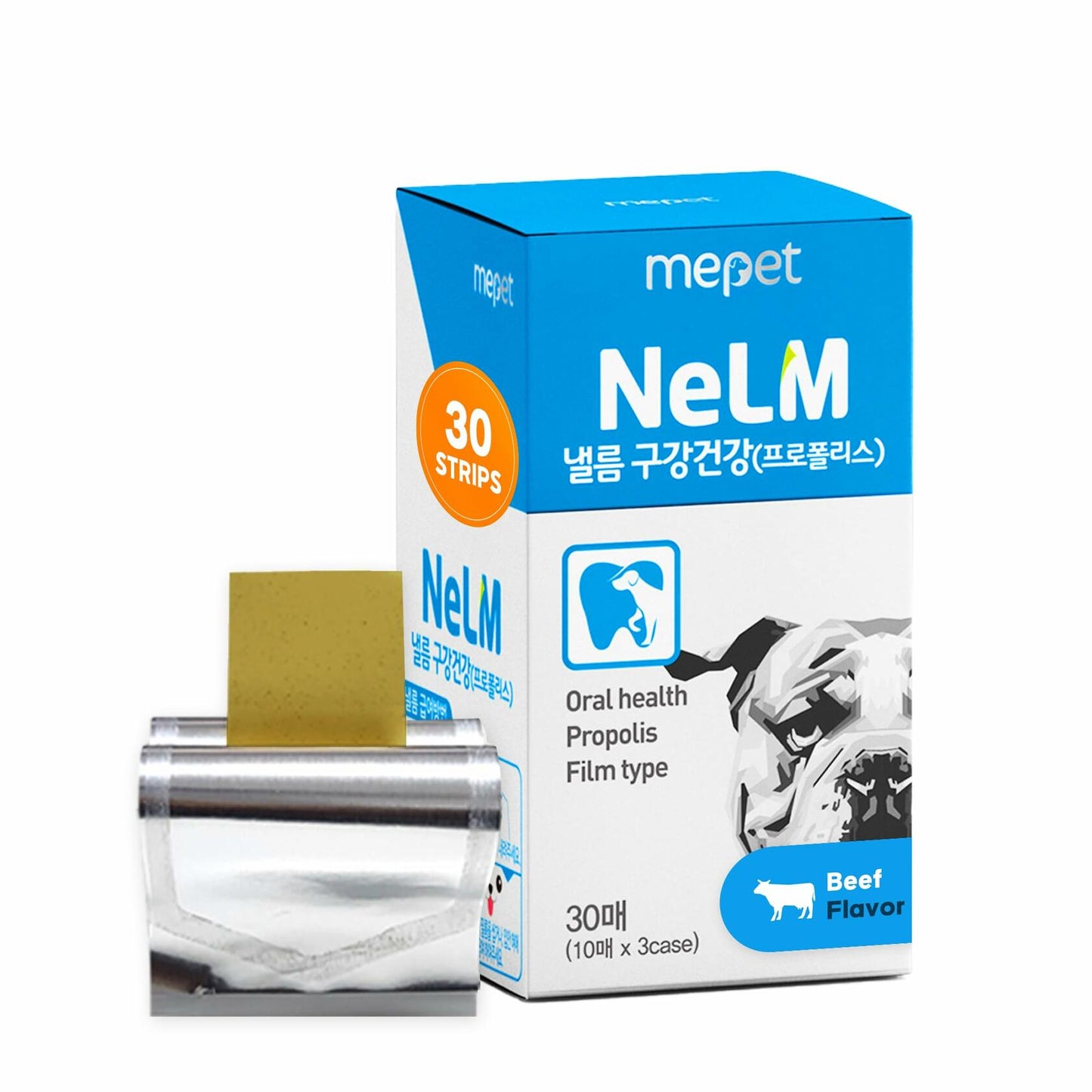 BestBy01/26 NeLM Dog Vitamins Multivitamin Eye Hip Joint Gut Dental 30 Strips