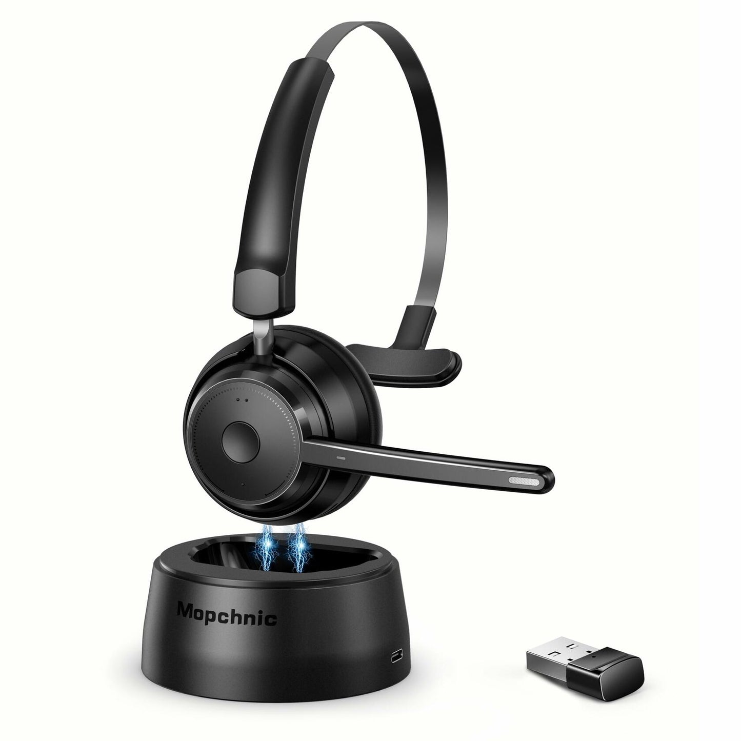 Mopchnic Bluetooth Wireless Headset Black Wireless Headphone