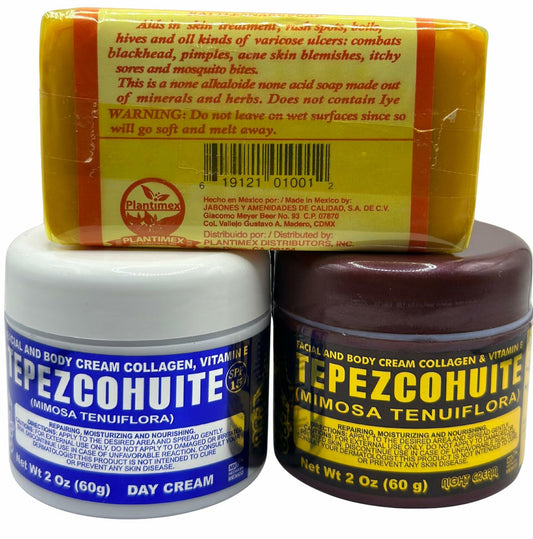 JABON DE ACEITE VIBORA DE CASCABEL Rattlesnake Soap 140g + Day & Night Cream 2oz