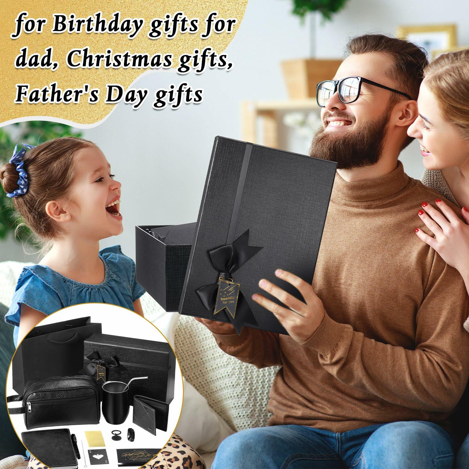 Mimorou 13 Pc Birthday Gift Set Men Stainless Steel Tumbler 12oz Black