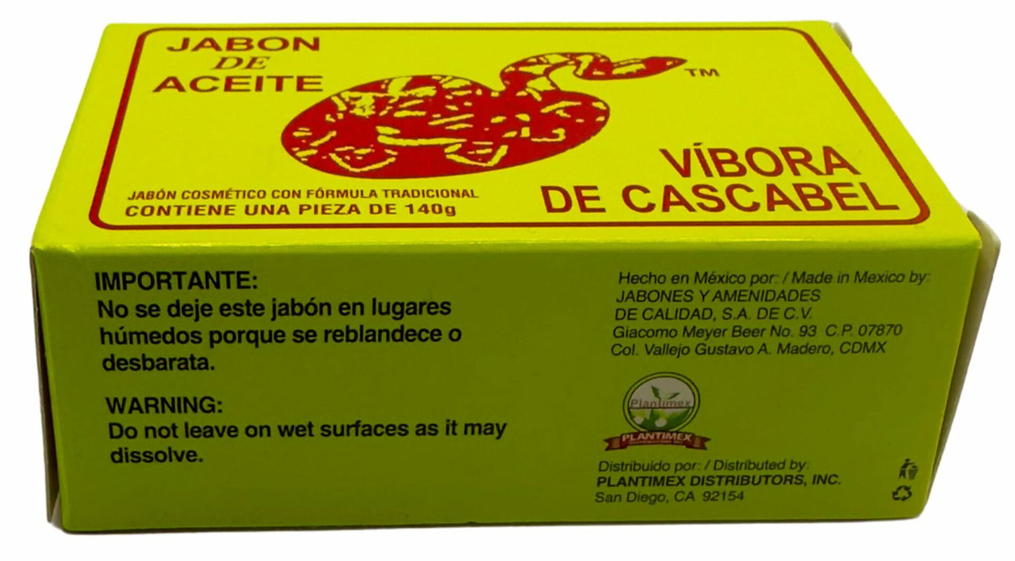 JABON DE ACEITE VIBORA DE CASCABEL Rattlesnake Soap 140g + Day & Night Cream 2oz